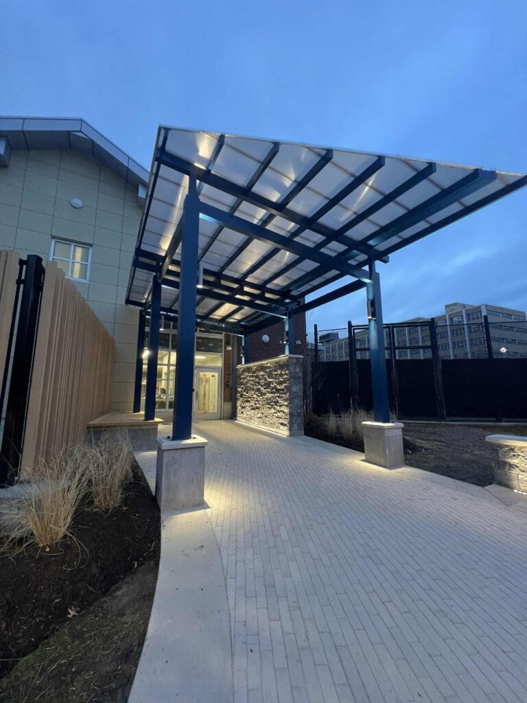 Medical facility entrance